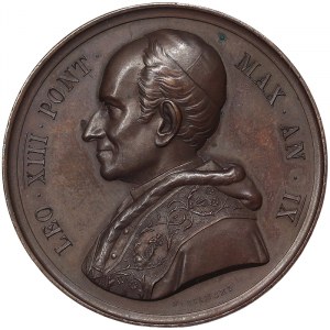 Rome, Leone XIII (1878-1903), Medal Yr. IX 1886, Rare