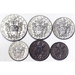 Vatican City (1929-date), Pio XI (1929-1939), Lot 6 pcs. 1937