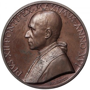 Vatican City (1929-date), Pio XII (1939-1958), Medal Yr. XVI 1954