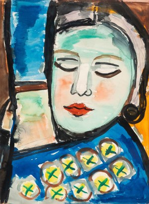 Alfred LENICA (1899 Pabianice - 1977 Warschau), Porträt einer Frau
