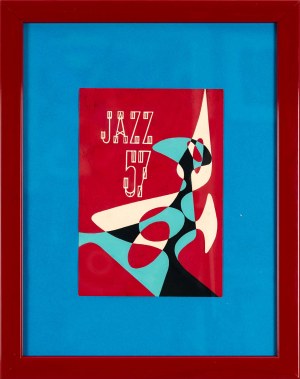 Jerzy SKARŻYŃSKI (1924 Kraków - 2004 Kraków), Projekt plakatu „Jazz 57”