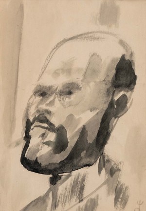 Witold DAMASIEWICZ (1919 Wadowice - 1996 Kraków), Self-portrait