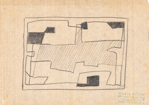 Maria RITTER (1899 Nowy Sącz - 1976 Nowy Sącz), Kompozycja abstrakcyjna