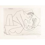 Pablo PICASSO (1881 Malaga, Spagna - 1973 Mougins, Francia), In un abbraccio d'amore, 1963