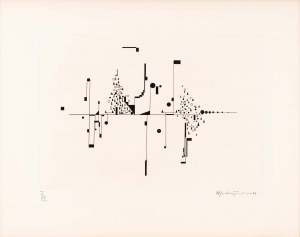 Roman HAUBENSTOCK-RAMATI (1919 Cracovie - 1994 Vienne), disque monochrome, 1971