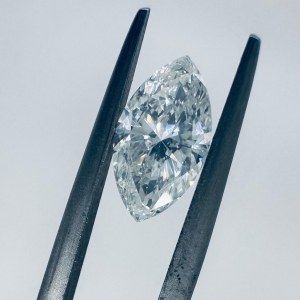 DIAMOND 1.31 CARATS COLOR H - CLARITY SI2 - MARQUIS CUT - GEMMOLOGICAL CERTIFICATE MAROZ DIAMONDS LTD ISRAEL DIAMOND EXCHANGE MEMBER - LASER ENGRAVED NUMBER IN THE CROWN - C40303-8-LC