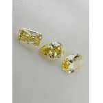 3 NATURAL FANCY COLORS 1.01 CARATS YELLOW COLOR - PURITY YES - MIX CUT - GEMMOLOGICAL CERTIFICATE MAROZ DIAMONDS LTD ISRAEL DIAMOND EXCHANGE MEMBER - BB40301-10