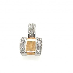 PENDANT IN 14K WHITE AND YELLOW GOLD - AI30519