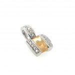 PENDANT IN 14K WHITE AND YELLOW GOLD - AI30519