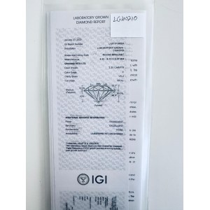 LAB GROWN DIAMOND 2.2 CTS F - VS2 - IGI - LG40210