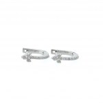 WHITE GOLD EARRINGS 1.63 GR WITH DIAMONDS - A3166