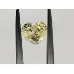 FANCY COLOR DIAMOND 0.75 CARATS YELLOW COLOR - CLARITY I1 - HEART CUT - GEMMOLOGICAL CERTIFICATE MAROZ DIAMONDS LTD ISRAEL DIAMOND EXCHANGE MEMBER - BB40301-14