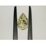 FANCY COLOR DIAMANT 0.42 KARAT GELBE FARBE - REINHEIT SI3 - BIRNENSCHLIFF - GEMMOLOGISCHES ZERTIFIKAT MAROZ DIAMONDS LTD ISRAEL DIAMOND EXCHANGE MEMBER - BB40301-16