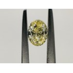 DIAMANT DE COULEUR ARTIFICIELLE 0,43 CARATS COULEUR JAUNE - PURETÉ SI2 - TAILLE OVALE - CERTIFICAT GEMMOLOGIQUE MAROZ DIAMONDS LTD ISRAEL DIAMOND EXCHANGE MEMBER - BB40301-17