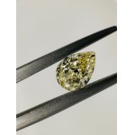 FANCY COLOR DIAMOND 0.47 CARATS YELLOW COLOR - CLARITY I1 - PEAR CUT - GEMMOLOGICAL CERTIFICATE MAROZ DIAMONDS LTD ISRAEL DIAMOND EXCHANGE MEMBER - BB40301-18