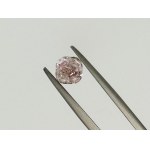 DIAMANT 0,89 CT NATURAL FANCY CLEAR ORAGY PINK - GIA - F30202