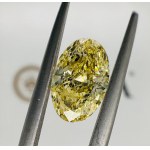 FANCY COLOR DIAMOND 1.59 CARATS INTENSE YELLOW COLOR OVAL CUT - GIA CERTIFIED - BB40308-1