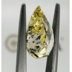 FANCY COLOR DIAMOND 1.53 CARATS INTENSE YELLOW COLOR PEAR CUT - GIA CERTIFIED - BB40308-3