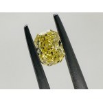1 NATURAL FANCY COLOR 0.44 CT FANCY INTENSE YELLOW - SI3 - SHAPE CUSHION - - BB40301-12