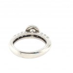 WHITE GOLD RING 4.58 GR WITH DIAMOND AND BRIGHT - DHR30508