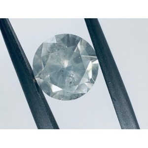 DIAMOND 1.51 CT NATURAL FANCY YELLOW GRAY - CLARITY I2 - C31107-10