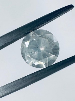 DIAMOND 1.51 CT NATURAL FANCY YELLOW GRAY - CLARITY I2 - C31107-10