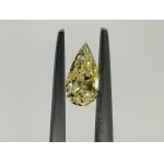 FANCY COLOR DIAMOND 0.36 CARATS INTENSE YELLOW COLOR - CLARITY I1 - PEAR CUT - GEMMOLOGICAL CERTIFICATE MAROZ DIAMONDS LTD ISRAEL DIAMOND EXCHANGE MEMBER - BB40301-4