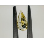 FANCY COLOR DIAMOND 0.36 CARATS INTENSE YELLOW COLOR - CLARITY I1 - PEAR CUT - GEMMOLOGICAL CERTIFICATE MAROZ DIAMONDS LTD ISRAEL DIAMOND EXCHANGE MEMBER - BB40301-4