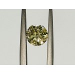 DIAMOND 0.91 CT FANCY GREENISH YELLOW - I2 - LASER ENGRAVED - C30408-7-LC