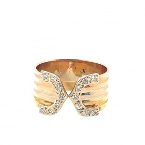 4.10 GR GOLD RING WITH DIAMONDS - DHR30509