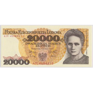 20000 zlatých 1989, Skłodowska-Curie, série AM