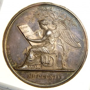 Rosja, Medal 1814 Alexander I, Wizyta w Paryżu Ag