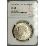 10 gold 1932, Head of a woman, London