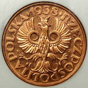 2 pennies 1938, beautiful, red