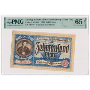 Slobodné mesto Gdansk, 10000 mariek 1923