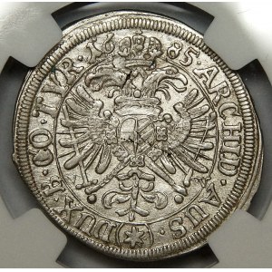 Austria, Leopold I, 15 krajcarów 1685 V-W, Mainz