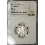 Czechy, Leopold I, 3 krajcary 1670, Kutna Hora