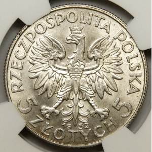 5 gold 1932, Head of a woman, London, very nice