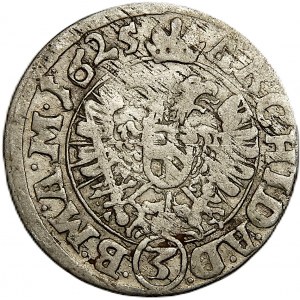 Czechy, Ferdynand II, 3 krajcary 1625 CW, Brno