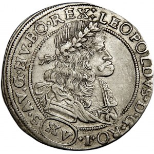 Węgry, Leopold I, 15 krajcarów 1688 NB PO, Nagybanya