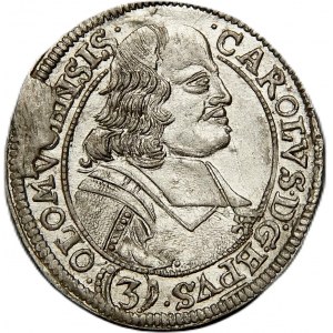 Austria, Ołomuniec, Karol II von Liechtenstein, 3 krajcary 1693