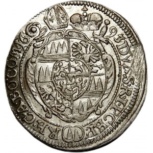 Austria, Ołomuniec, Karol II von Liechtenstein, 3 krajcary 1693