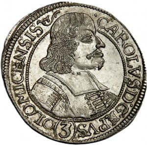 Austria, Karol II von Liechtenstein, 3 krajcary 1670, Ołomuniec, data centralnie