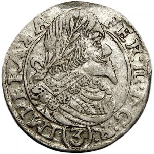 Czechy, Ferdynand III, 3 krajcary 1644, Joachimsthal
