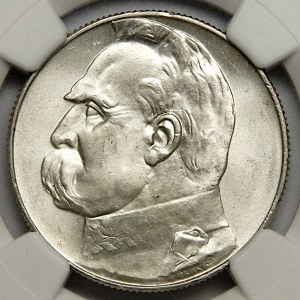 5 gold 1936, Pilsudski