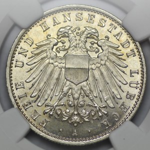 Germany, Lübeck, 2 marks 1904