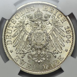 Germany, Lübeck, 2 marks 1904
