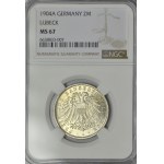 Germany, Lübeck, 2 marks 1904