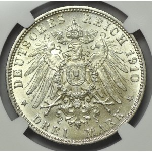 Deutschland, Hamburg, 3 Mark 1910