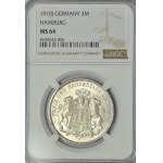 Deutschland, Hamburg, 3 Mark 1910